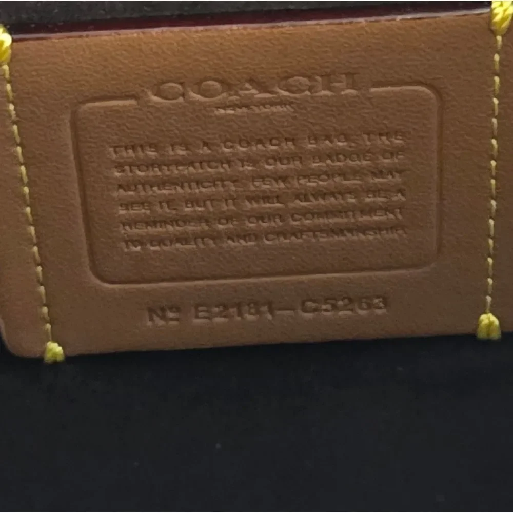 Coach Soft Tabby Shoulder Bag With Snakeskin Detail
